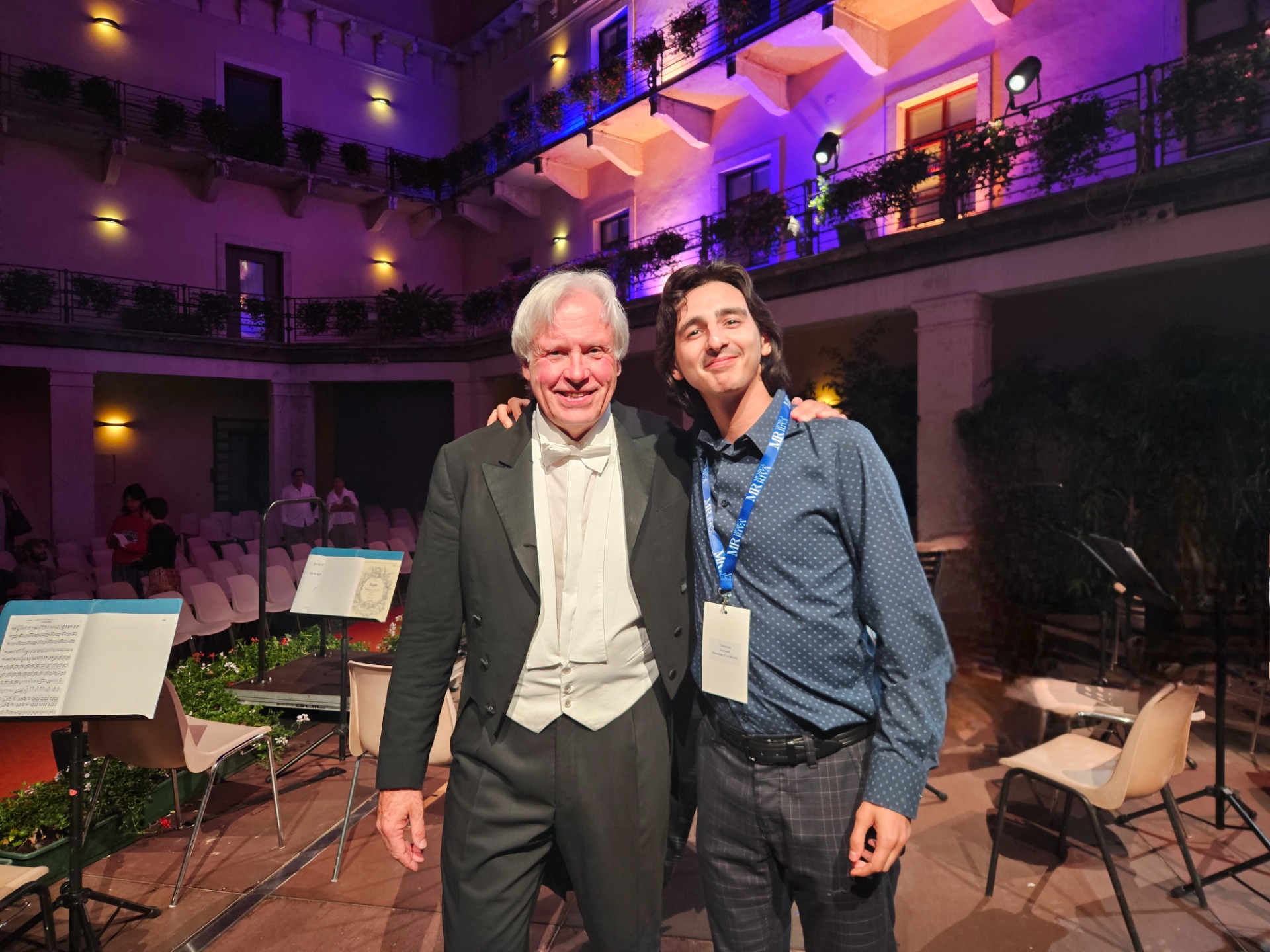 Con il Maestro M. Stenz (2025)